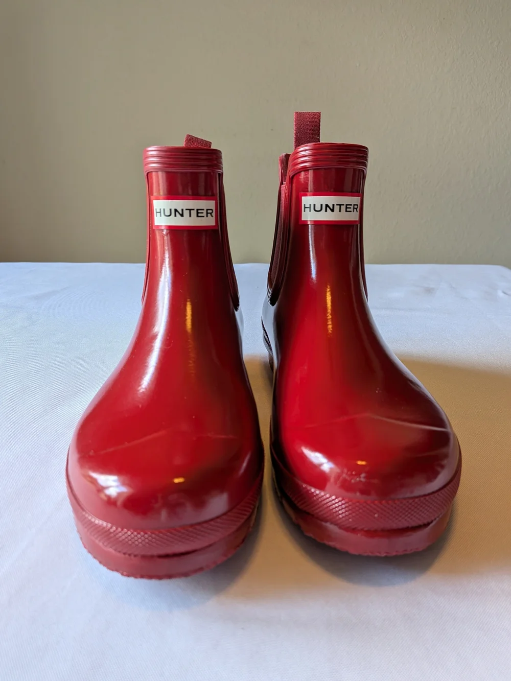 Hunter Short Gloss Rain Boots - Red